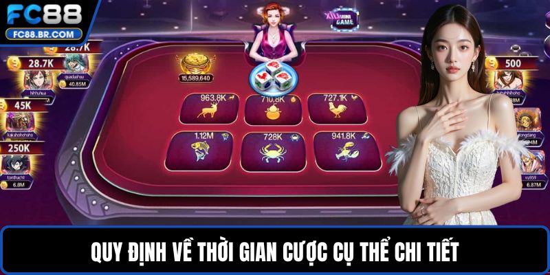 Quy định về thời gian cược cụ thể chi tiết
